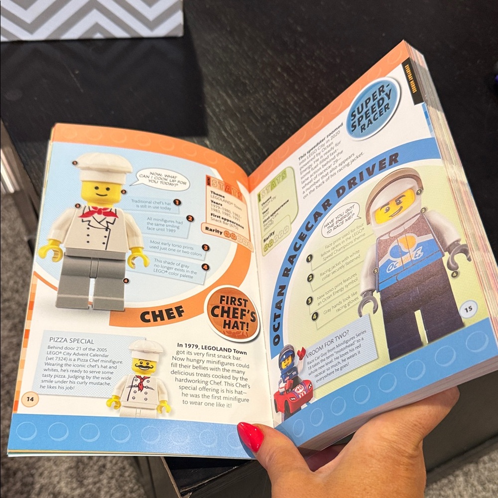 LEGO Minifigure Handbook - Orange and Red Cover book guide - Picture 4 of 4